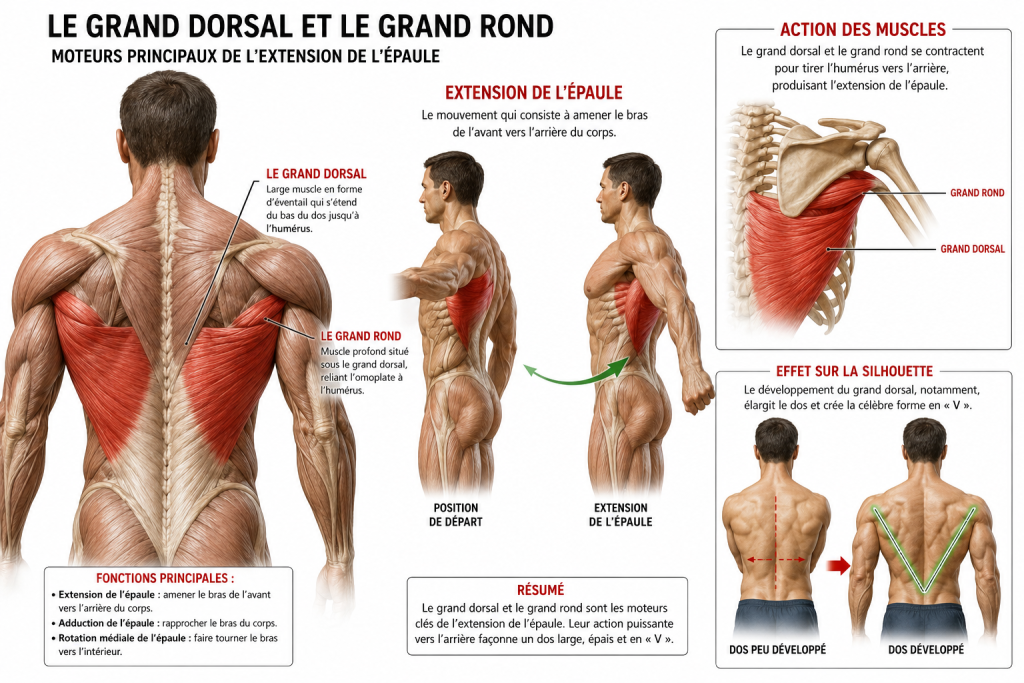 musculation grand dorsal rond rowing tirage david costa programme muscle coaching en ligne